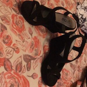Brash black wedges size 8 never worn